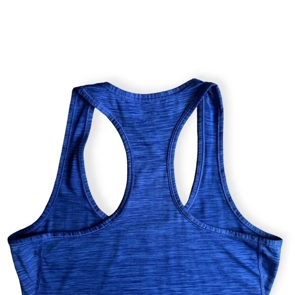 Athleta Chi Royal Blue Purple Tint Space Dye Racerback Athletic Tank Top, Small - Picture 4 of 9